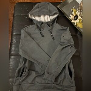 Nike gray and black women’s size medium hoodie